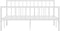 vidaXL - Bedframe - metaal - wit - 160x200 - cm