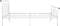 vidaXL - Bedframe - metaal - wit - 160x200 - cm