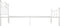 vidaXL - Bedframe - metaal - wit - 160x200 - cm