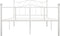 vidaXL - Bedframe - metaal - wit - 160x200 - cm
