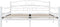 vidaXL - Bedframe - metaal - wit - 160x200 - cm