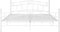 vidaXL - Bedframe - metaal - wit - 160x200 - cm