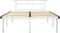 vidaXL - Bedframe - metaal - wit - 160x200 - cm