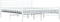 vidaXL - Bedframe - metaal - wit - 160x200 - cm