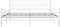 vidaXL - Bedframe - metaal - wit - 160x200 - cm