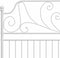 vidaXL - Bedframe - metaal - wit - 160x200 - cm