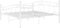 vidaXL - Bedframe - metaal - wit - 160x200 - cm
