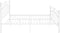 vidaXL - Bedframe - metaal - wit - 160x200 - cm