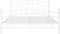 vidaXL - Bedframe - metaal - wit - 160x200 - cm