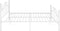 vidaXL - Bedframe - metaal - wit - 160x200 - cm