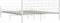 vidaXL - Bedframe - metaal - wit - 160x200 - cm