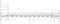 vidaXL - Bedframe - metaal - wit - 160x200 - cm