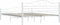 vidaXL - Bedframe - metaal - wit - 160x200 - cm