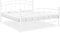 vidaXL - Bedframe - metaal - wit - 180x200 - cm