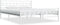 vidaXL - Bedframe - metaal - wit - 180x200 - cm