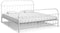 vidaXL - Bedframe - metaal - wit - 180x200 - cm