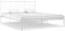 vidaXL - Bedframe - metaal - wit - 180x200 - cm