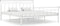 vidaXL - Bedframe - metaal - wit - 180x200 - cm