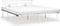 vidaXL - Bedframe - metaal - wit - 180x200 - cm