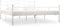 vidaXL - Bedframe - metaal - wit - 180x200 - cm