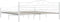 vidaXL - Bedframe - metaal - wit - 180x200 - cm