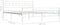 vidaXL - Bedframe - metaal - wit - 180x200 - cm