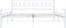 vidaXL - Bedframe - metaal - wit - 180x200 - cm