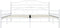 vidaXL - Bedframe - metaal - wit - 180x200 - cm