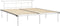 vidaXL - Bedframe - metaal - wit - 180x200 - cm