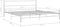 vidaXL - Bedframe - metaal - wit - 180x200 - cm