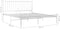 vidaXL - Bedframe - metaal - wit - 180x200 - cm