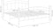 vidaXL - Bedframe - metaal - wit - 180x200 - cm