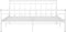 vidaXL - Bedframe - metaal - wit - 180x200 - cm