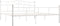 vidaXL - Bedframe - metaal - wit - 180x200 - cm