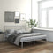 vidaXL - Bedframe - metaal - wit - 180x200 - cm
