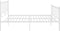 vidaXL - Bedframe - metaal - wit - 180x200 - cm