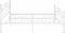vidaXL - Bedframe - metaal - wit - 180x200 - cm