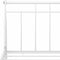 vidaXL - Bedframe - metaal - wit - 180x200 - cm