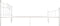 vidaXL - Bedframe - metaal - wit - 180x200 - cm