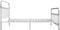 vidaXL - Bedframe - metaal - wit - 180x200 - cm