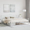 vidaXL - Bedframe - metaal - wit - 180x200 - cm