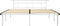 vidaXL - Bedframe - metaal - wit - 180x200 - cm