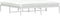 vidaXL - Bedframe - metaal - wit - 180x200 - cm