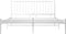 vidaXL - Bedframe - metaal - wit - 180x200 - cm