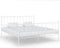 vidaXL - Bedframe - metaal - wit - 180x200 - cm