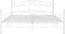 vidaXL - Bedframe - metaal - wit - 180x200 - cm