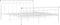 vidaXL - Bedframe - metaal - wit - 180x200 - cm