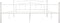 vidaXL - Bedframe - metaal - wit - 180x200 - cm