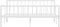 vidaXL - Bedframe - metaal - wit - 180x200 - cm
