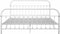 vidaXL - Bedframe - metaal - wit - 180x200 - cm